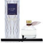 LOVSPA Reed Diffuser Set, Smoked Vanilla Scented Oil Diffuser with Sticks, Home Fragrance Accessories for Bathroom Shelf Decor, Aroma Diffusers for Home or Office Fall Decor, USA Made