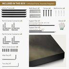 SIGNWIN 60"x72" Extra Large Framed Wall Art Muted Forest Path Soft Misty Woodland Scene Illustration for Home Living Room Bedroom Decor (Frame Assembly Required)