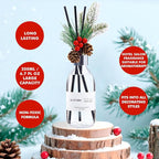 Clesh Reed Diffuser Set, 6.7 oz Cedar Scented Diffuser with Sticks, Home Fragrance Reed Diffuser for Bathroom Shelf Decor