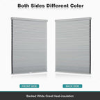 Changshade Cordless Cellular Shades, Blackout Honeycomb Shades for Windows, Pull Down Pleated Blinds, Easy to Install for Indoor Windows and French Doors,60" W x 72" H, Grey