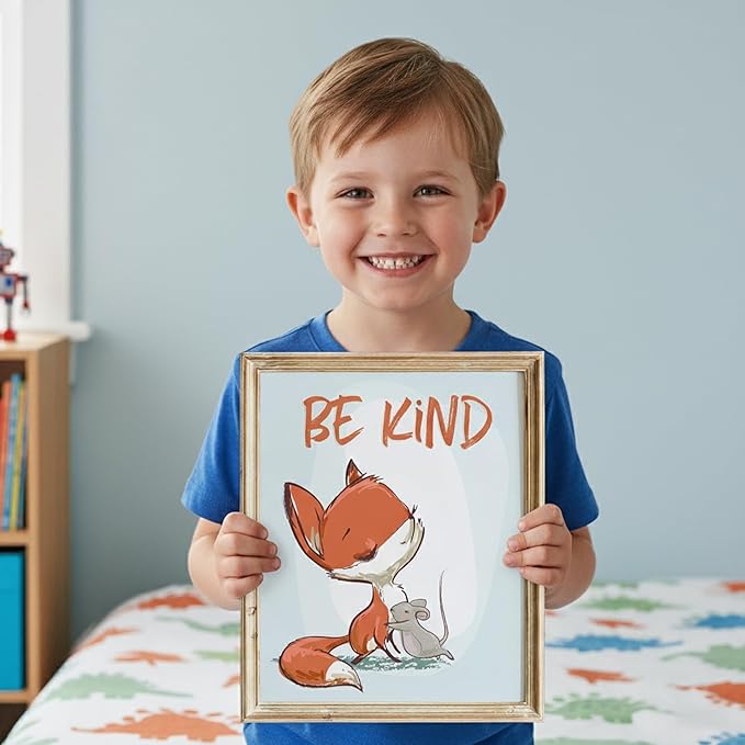 Fox Wall Art Prints (Set of 3) - Unframed - 11x14s | Inspirational and Whimsical Fox-Themed Wall Decor for Kids' Rooms, Nurseries, or Living Spaces | Wall Decor for Animal Lovers | Living Room Decor