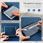 4×6 acrylic photo frame(3 Pack) -Double Sided 20 mm clear picture frame| Magnetic Standing Modern Design for Stereoscopic Displays, Desk Decor &Perfect Memories Gifts