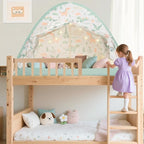 Twin Bed Tent for Kids, Twin Size Bed Canopy with Star Lights, Privacy Space Blackout Sleeping Tents, Indoor Breathable Portable Bunk Bed Tent for Boys and Girls, Dinosaur