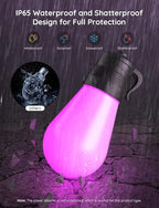 Govee Smart Outdoor String Lights H7016, 96ft RGBIC Outdoor Lights with 30 Dimmable LED Bulbs, IP65 Waterproof, Color Changing Warm White Lights with 47 Scene Modes for Patio, Backyard, App Control