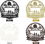 Personalized Family Name Sign, Custom Family Signs Metal Wall Decor, Family Wall Art, Metal Signs Customized, Family Wall Decor for Living Room, Rustic Hanging Decoration Sign, Housewarming Gifts