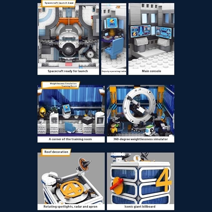 Skyscrapers Modular Building Blocks,Four Heroes Building Architecture Set -Collectible Display Toy with Adults, Sci-Fi MOC Construction Toy (6135pcs)