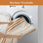 Boho Couch Cover Washable Sectional Couch Covers for Dogs Reversible Sofa Slipcover for 2 or 3 Cushion Couch Pet Friendly Furniture Protector (2# Orange, 71" x 134")