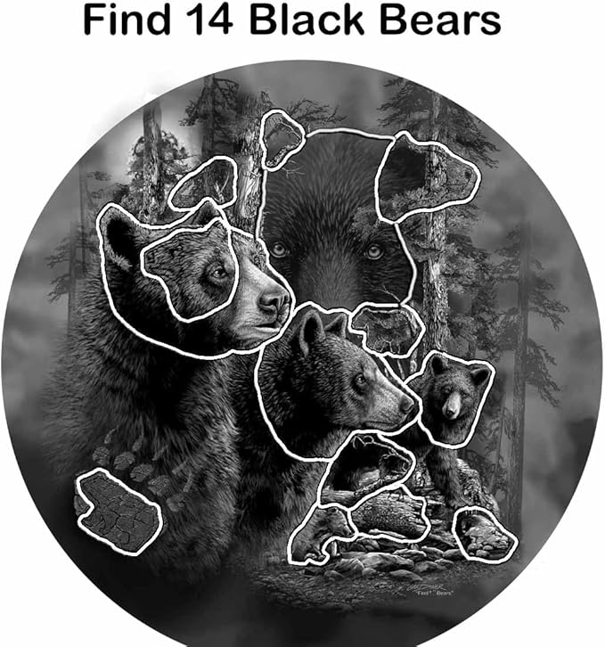 Remorelt Wolf Eagle Bear Dream Catcher Bedroom Wall Decor, Christmas Home Decoration, Room Accessory, White Moon Feather Decoration - Unique Home Craft Wall Pendant (DC16 6Inch Bear)