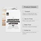 SIGNWIN Poster Bathroom Decor 8"x10"x 4, Wall Art Room Decor Multicolor for Living Room, Bedroom, Office White Minimal Beach Shore Ocean Sea Seashell Landscape Nature Wilderness Realism Landscape