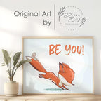 Fox Wall Art Prints (Set of 3) - Unframed - 11x14s | Inspirational and Whimsical Fox-Themed Wall Decor for Kids' Rooms, Nurseries, or Living Spaces | Wall Decor for Animal Lovers | Living Room Decor