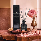 Lady Roza Reed Diffuser 5 oz - Luxury Aromatherapy with Rose & Red Fruits - Home Decor Gift for Bedroom, Office, Living Room, Bathroom - Long Lasting Scent with Premium Fragrance Sticks