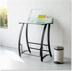 Safco 1001SL Vamp LED Modern ABS Desk Lamp with USB Port and Dimmer Switch, Silver