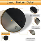 Cordless Table Lamp Rechargeable Vintage Gold-5000mAh Battery Operated Lamp for Decor, 2700K Stepless Dimming Touch Control Wireless Lamp for Bedroom, Living Room, Office, Dormitory