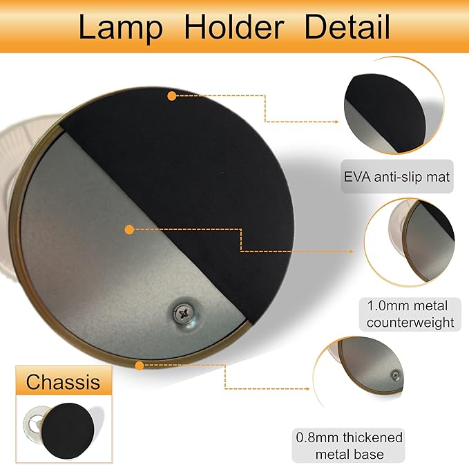 Cordless Table Lamp Rechargeable Vintage Gold-5000mAh Battery Operated Lamp for Decor, 2700K Stepless Dimming Touch Control Wireless Lamp for Bedroom, Living Room, Office, Dormitory