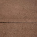 Square Shaped Goat Leather Handmade Eco-Friendly Brown Pouf - 21" x 21" x 12", Plain Solid, Recycled Foam with Fibre Fill Stuffed, Seating Pouf PF12