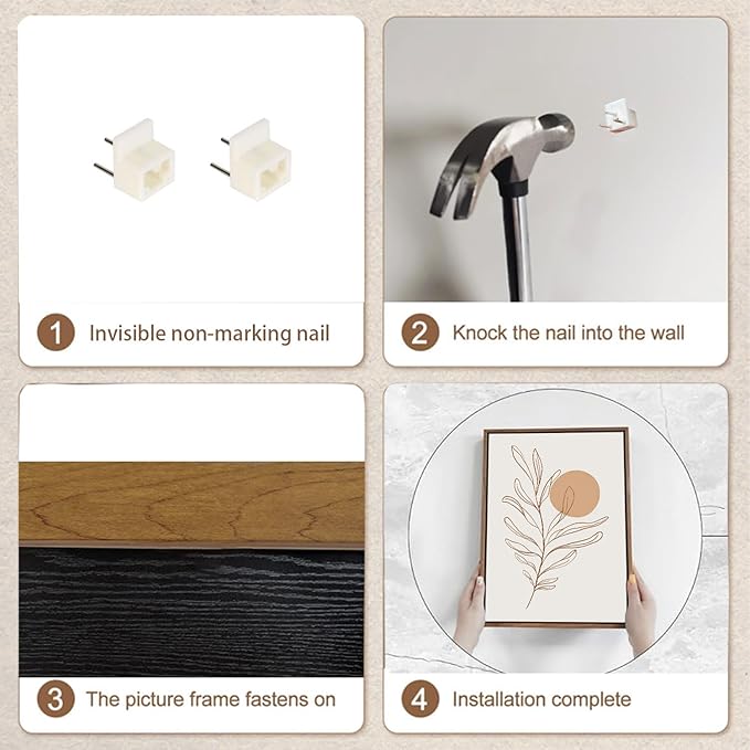 Bwodke Framed Boho Canvas Wall Art Large Mid Century Modern Prints Set of 3 Neutral Geometric Line Leaf Paintings Decor Minimalist Abstract Pictures Bedroom Living Room Bathroom