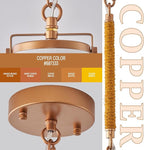 Vintage Brass Pendant Light Kitchen Island 10inch Linen Pendant Lights with Brass Hemp Rope Rod Modern Farmhouse Pendant Hanging Lighting for Kitchen Sink Dining Room Entryway Hallway