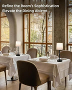 Cordless Led Table lamp,6000mAh Battery Powered Table Light,Wireless Lamps for Living Room Restaurant/Patio/Home Bar/Dining/Dinner/Bedside/Nightstand/Desk lamp-Touch Lamp-Black/Vintage