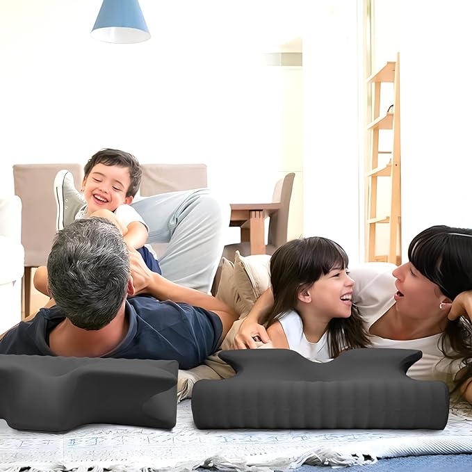 Cervical Pillow for Neck Pain Relief, Cooling Contour Memory Foam Pillows Support Odorless Ergonomic Neck Pillow Adjustable Orthopedic Bed Pillow for Side Back Stomach Sleeper with Pillowcase