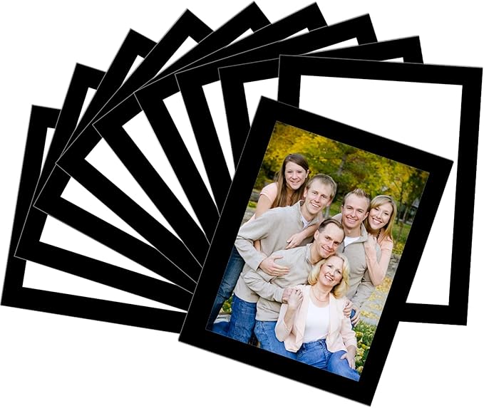 Magnetic Picture Frames with Black Border(3.5"X5",10 Pack),Magnet Photo Frame Pockets/Holder,Decorations for Home/Office/School/Classroom/Party