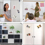 10PCS White Magnetic Picture Frames For 4 x 6'' Photos,Magnetic Pocket Picture Frames,Photo Magnets Sleeves,Suitable Home,Office,School & Refrigerator&Cabinet Locker