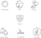 JONATHAN Y Vintage Filigree Indoor Outdoor Area Rug 5X8 Beige/Brown, Charleston Textured Weave for Backyard, Patio, Porch, Easy-Cleaning, High Traffic, Pet-Friendly, Non-Shedding (SMB106A-5)