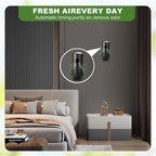 12 Pack Automatic Air Freshener Spray Dispenser,Wall Mounted or Free Standing Auto Freshener Dispenser Aerosol Sprayer for Hotel Office Living Room Bathroom Commercial Place,Black