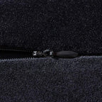 Decorative Pillow Covers 20x20 Black: 2 Pack Cozy Soft Velvet Square Throw Pillow Cases for Farmhouse Home Decor