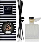 LOVSPA Reed Diffuser Set, Vanilla Antilles Scented Oil Diffuser with Sticks, Home Fragrance Accessories for Bathroom Shelf Decor, Aroma Diffusers for Home or Office Fall Decor, USA Made