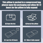 HOMBYS Memory Foam Knee Pillow for Side Sleepers, Adjustable Shape Pillow for Between Legs for Aligns Spine & Reduce Hip Pressure & Leg Elevation, Extra Thick & Supportive, Machine Washable