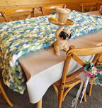 DDL&HEXI Chunky Chenille Blanket 100% Hand Knit with Jumbo Chenille Yarn (50"x60") Super Soft Large Throw Bed Blanket for Couch, Sofa, Home Decor - Machine Washable (01)