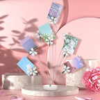 Tandefio Photo Tree Holder Clip, 8 Branch Money Family Tree Gift Card Holder with Clips Picture Frame Stand for Memo Paper Note Wedding Photo Display Office Decor(White)