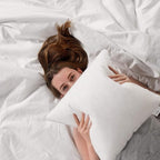 Oubonun 18"x18" Pillow Inserts (Set of 4) - 100% Cotton Cover, Square Throw Pillow Inserts for Couch, Sofa, Bed - Decorative 18 Inch White Pillow Inserts