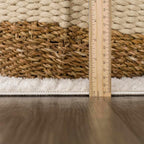 BoutiqueRugs Keita Ivory Mosaic Area Rug - Bone - 7'10" x 10'