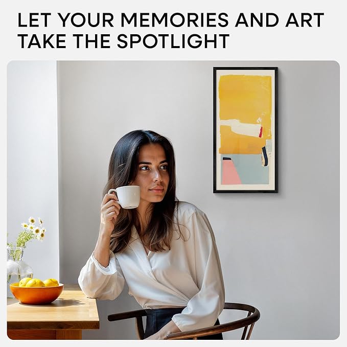 Homeforia 11x22 Black Wood Frame, High End Oak 11 x 22 Newspaper Display Frames without Mat, Wooden 22x11 Thin Picture Frames for Wall, 11 by 22 Black Poster Frames, Tempered Glass, Wall Kit, Set of 1