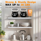 BAYKA Floating Shelves, 48 inches Long Heavy Duty Wall Mounted Rustic Wood Shelves for Bathroom, Bedroom, Living Room, Kitchen, Office, Hanging Shelf for Books/Storage/Decor(White,Set of 2)