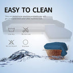 Easy-Going Sectional Couch Covers for Dogs L Shape Sofa Cover Reversible Sofa Slipcover Chaise Lounge Cover Furniture Protector Cover for Pets Dog Cat (42 x 52 inches, Peacock Blue/Peacock Blue)