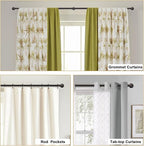 Bronze Curtain Rods 18 to 144 Inch, Industrial Curtain Rods,Adjustable Length,1 in Diameter Pipe,Wall or Ceiling Mounted,for Bedroom and Living Room(Antique Red Bronze 18” to 144”)