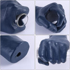 Blue Wall Sculpture,Wall Art Bedoroom,Hand Vase,Funky Flower Vase Decorations,Unique Wall Statue,Home Decor Art