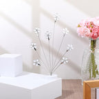 Photo Tree Holder Clip, Money Tree Gift Holder 8 Flower-Shaped Clips for Cash, Gift Cards, Photos Picture Frame Stand for Home, Office, Shop, Birthday, Festival (White)