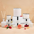 LAFCO New York Classic Candle, Champagne - 6.5 oz - 50-Hour Burn Time - Reusable, Hand Blown Glass Vessel - Made in The USA