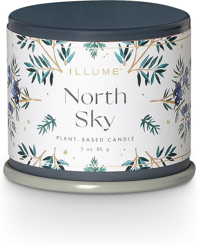ILLUME Demi Vanity Tin Candle, North Sky