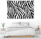 HZOHNAGO Zebra Print Tapestry Nature Wild Animals Black and White Stripe Printed Wall Tapestry Painting Wall Hanging for Bedroom Living Room Dorm 60" W x 40" H