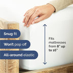 Queen Sheets Set 6 Piece - Includes 4 Pillowcases - Bed Sheets Queen Size - Soft Hotel Luxury Bedding - Cooling, Comfy, Cozy & Breathable - 1 Flat & 1 Fitted & 4 Pillowcases w/ Deep Pockets - White