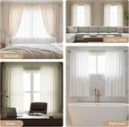 Gold Curtain Rod Adjustable,16-48 Inch Heavy Duty Telescoping 1 Inch Diameter Metal Window Rod Extendable Mounting Brackets Luxurious Gold Finish Home Decor Easy Install Modern Bedroom Living Room