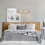 Globe Electric 59469 3-Light Plug-in Track Lighting, Matte Brass, Bulb Not Included