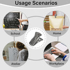 35 Pack Mini Metal Alligator Clips for Crafts Non-Slip Silicone-Coated Retro DIY Badge Small Spring Clips (Black)