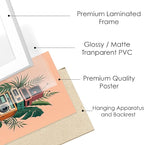 Maximalist Wall Decor, 10 pcs of Framed Wall Art Prints for Quirky Home Decor, Colorful Room Decor for Eclectic Home Decor, Dorm Room Wall Decor