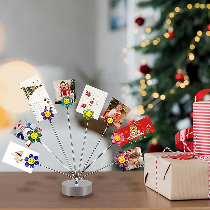 Cute Photo Tree Holder, 8 - Branch Money Trees Gift Card Holder with Clips, Photo Display Holder Stand, Memo Holder for Christmas, Wedding, Office, Birthday & Party Decorations