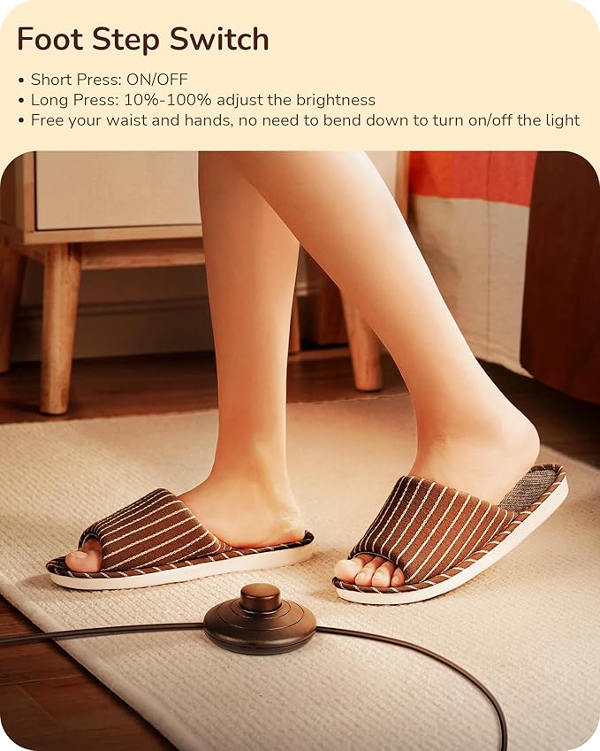 EDISHINE LED Corner Floor Lamp, Minimalist Dimmable Mood Light, Adjustable Height, 57.5" Tall Floor Lamp for Bedroom, Living Room, Home Office, 3000K Warm White Light, Silver